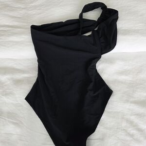 Elegant Black Women's One Piece Swimsuit